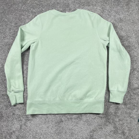 North Face Sweatshirt Womens Medium Fleece Pullover Outdoors Hiking Light Green - Picture 14 of 16